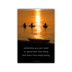 simply being...