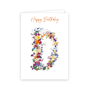 Floral Alphabet: D