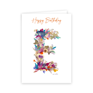Floral Alphabet:  E