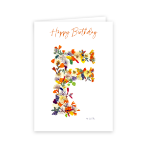 Floral Alphabet:  F