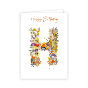 Floral Alphabet:  H