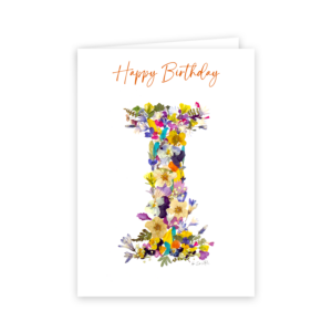 Floral Alphabet:  I