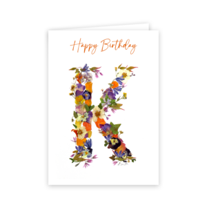 Floral Alphabet:  K
