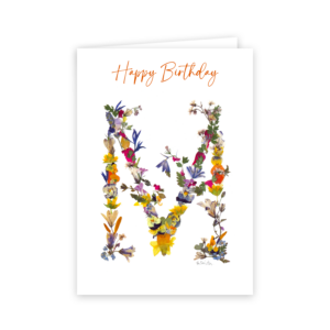Floral Alphabet:  M